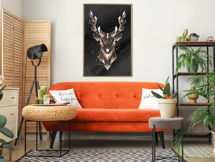 Wall Poster Deer Made of Gold [Poster] 143779 additionalImage 6