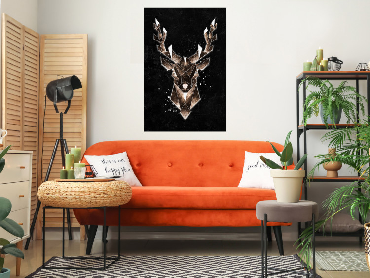 Wall Poster Deer Made of Gold [Poster] 143779 additionalImage 5