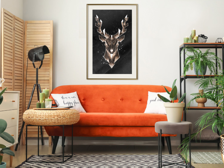 Wall Poster Deer Made of Gold [Poster] 143779 additionalImage 12