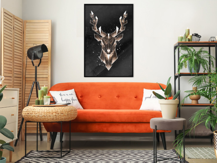 Wall Poster Deer Made of Gold [Poster] 143779 additionalImage 7