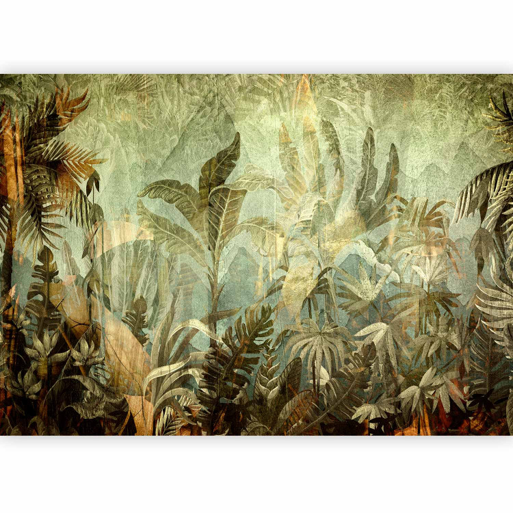 Wall Mural Jungle - Exotic Vegetation in Warm Green Colors 143879 additionalImage 1