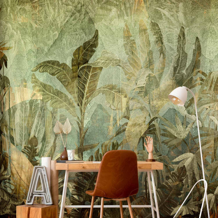 Wall Mural Jungle - Exotic Vegetation in Warm Green Colors 143879 additionalImage 4