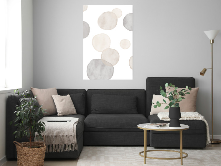 Wall Poster Watercolor Stains - Abstract Painted Composition on a Light Background 146179 additionalImage 9