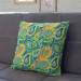 Decorative Microfiber Pillow Green and orange teardrops - composition with abstract motif cushions 146979 additionalThumb 3