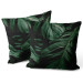 Decorative Velor Pillow Unusual leaves - a composition of exotic plants with rich detailing 147079 additionalThumb 3