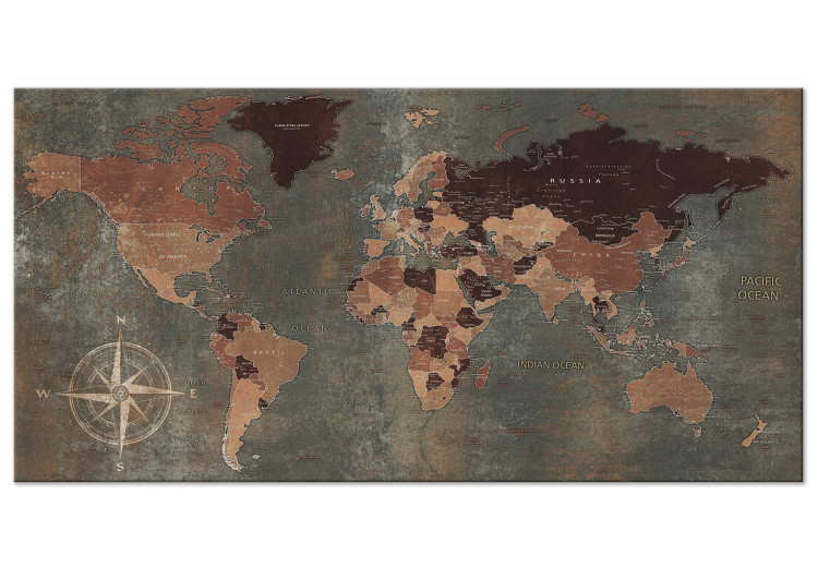 Large canvas print Ancient World Map II [Large Format] 150779