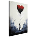 Large canvas print Flying Balloon - Watercolor Composition in Banksy Style [Large Format] 151879 additionalThumb 2