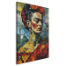 Canvas Print Frida Kahlo - Geometric Portrait in Cubist Style 152279 additionalThumb 2