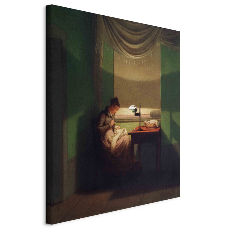 Reproduction Painting Young Woman Sewing by Lamplight 157379 additionalImage 2