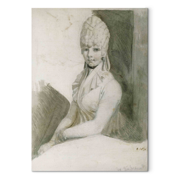 Reproduction Painting Mrs. Fuseli mit hoher gepuderter Lockenfrisur 158379