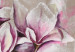 Canvas Print Pastel Magnolias (1-piece) - Artistic flowers on a beige background 48479 additionalThumb 3