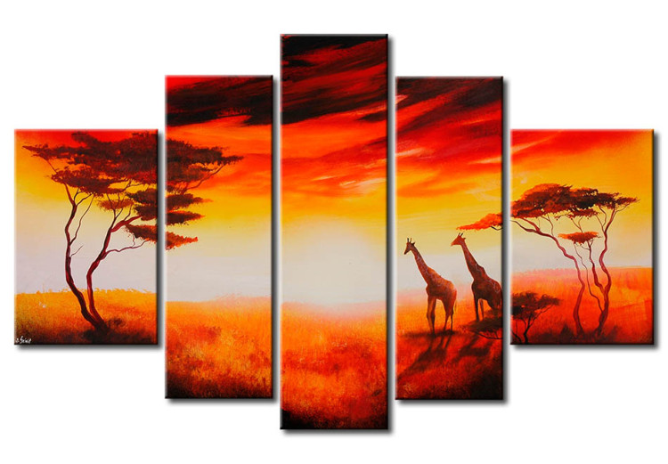 Canvas Print Couple of giraffes 49479