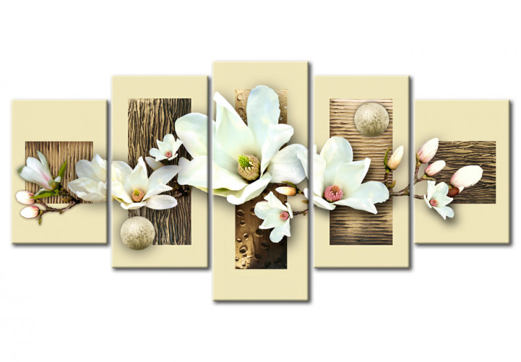 Canvas Print Texture and magnolia 55679
