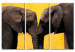 Canvas Art Print Elephant kiss 58679