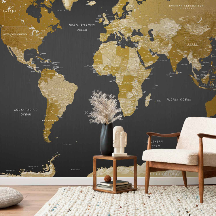 Wall Mural World Map: Modern Geography 94379