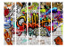 Room Divider Colorful Style - artistic urban graffiti on a brick texture 95279 additionalThumb 3