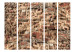 Room Divider Screen Ancient Wall II - architectural texture of brown brick wall 95979 additionalThumb 3