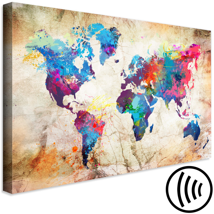 Canvas World Map: Urban Style 97479 additionalImage 6