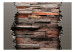 Photo Wallpaper Hidden nature - industrial background with mixed texture of concrete and wood 98079 additionalThumb 1
