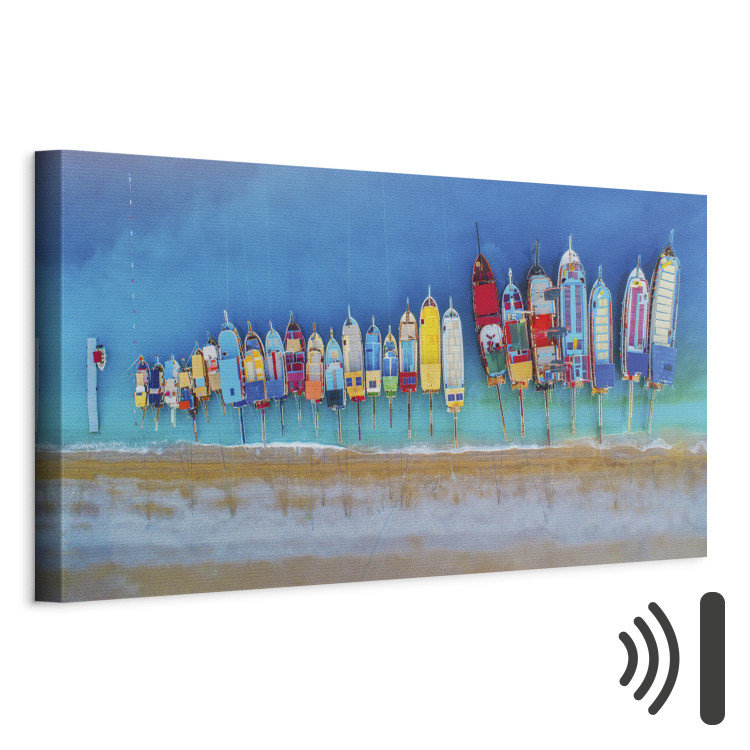 Canvas Colourful Boats (1 Part) Narrow 108489 additionalImage 8