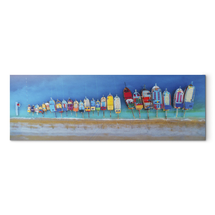 Canvas Colourful Boats (1 Part) Narrow 108489 additionalImage 7