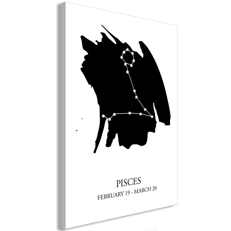 Canvas Print Pisces - a minimalistic graphic depicting the sign of the zodiac 114789 additionalImage 2