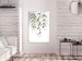 Canvas Print Nature in Boho Style (1-part) - Branch of Leaves on Grey Background 116389 additionalThumb 3