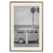 Wall Poster Holiday Trip - black and white landscape with a car and beach in the background 116489 additionalThumb 19
