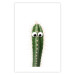 Poster Living Cactus - funny green prickly plant with eyes on a white background 116889 additionalThumb 14