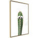 Poster Living Cactus - funny green prickly plant with eyes on a white background 116889 additionalThumb 12