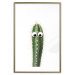 Poster Living Cactus - funny green prickly plant with eyes on a white background 116889 additionalThumb 20