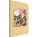 Canvas Butterfly over azalea flower - a floral motif in vintage style 117589 additionalThumb 2