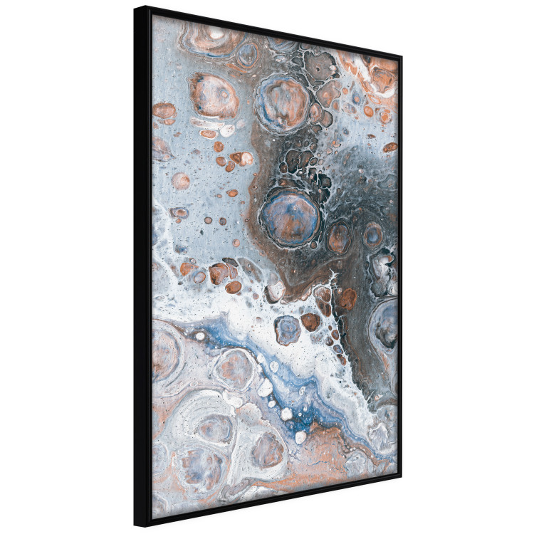 Poster Blue Sienna Marble - artistic abstraction with spots in colorful pattern 117789 additionalImage 10