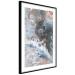 Poster Blue Sienna Marble - artistic abstraction with spots in colorful pattern 117789 additionalThumb 11