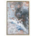 Poster Blue Sienna Marble - artistic abstraction with spots in colorful pattern 117789 additionalThumb 16