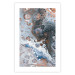 Poster Blue Sienna Marble - artistic abstraction with spots in colorful pattern 117789 additionalThumb 19