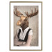 Poster Moose of Łeba - fantasy with a portrait of a horned animal with a human body 117889 additionalThumb 16