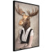 Poster Moose of Łeba - fantasy with a portrait of a horned animal with a human body 117889 additionalThumb 10