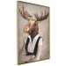Poster Moose of Łeba - fantasy with a portrait of a horned animal with a human body 117889 additionalThumb 14