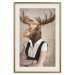 Poster Moose of Łeba - fantasy with a portrait of a horned animal with a human body 117889 additionalThumb 19