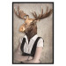 Poster Moose of Łeba - fantasy with a portrait of a horned animal with a human body 117889 additionalThumb 18