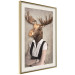 Poster Moose of Łeba - fantasy with a portrait of a horned animal with a human body 117889 additionalThumb 2