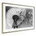 Wall Poster Fleeing Memory - black and white composition with scattered dandelions 118289 additionalThumb 6