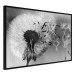 Wall Poster Fleeing Memory - black and white composition with scattered dandelions 118289 additionalThumb 10