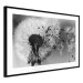 Wall Poster Fleeing Memory - black and white composition with scattered dandelions 118289 additionalThumb 11