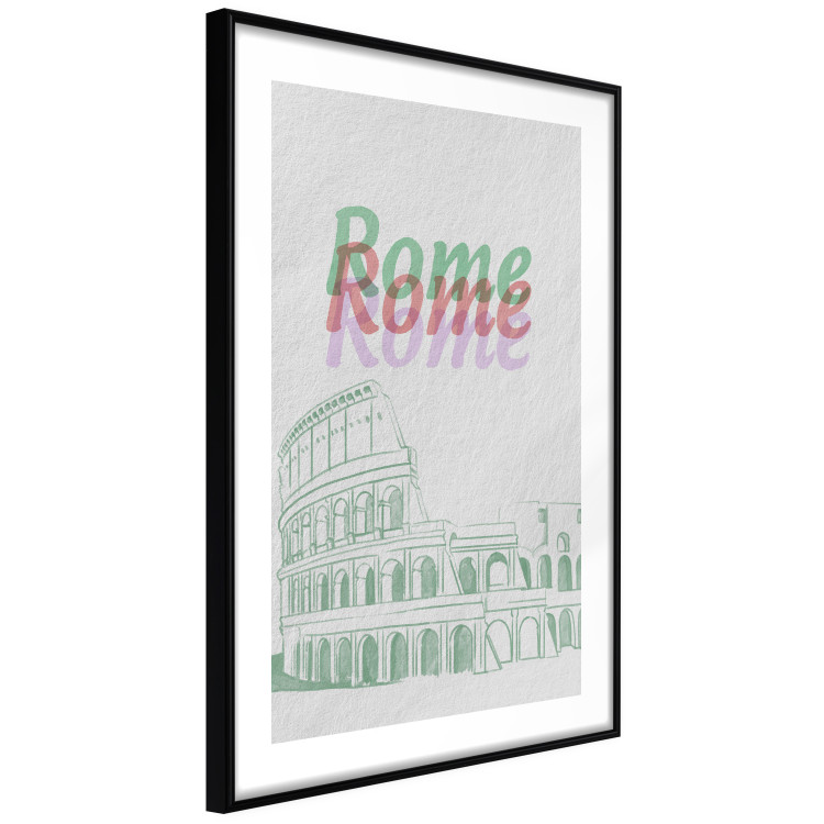 Poster Rome in Watercolors - historic architecture of Italy and English texts 118689 additionalImage 11