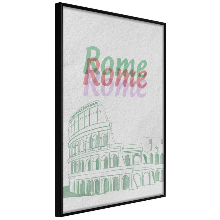 Poster Rome in Watercolors - historic architecture of Italy and English texts 118689 additionalImage 10