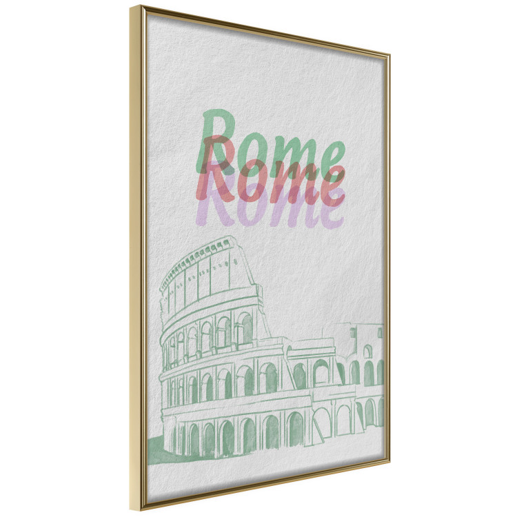 Poster Rome in Watercolors - historic architecture of Italy and English texts 118689 additionalImage 14