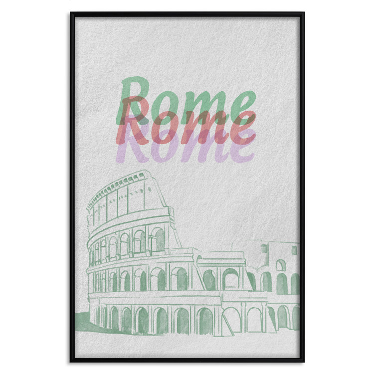 Poster Rome in Watercolors - historic architecture of Italy and English texts 118689 additionalImage 18