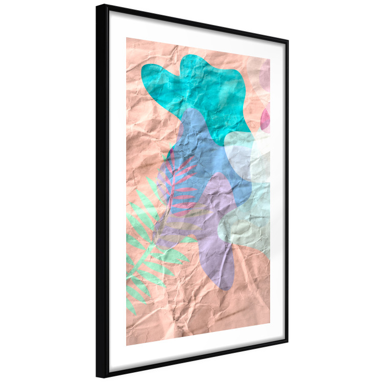 Poster Pastel Shapes - abstract patterns on crumpled paper 122289 additionalImage 11